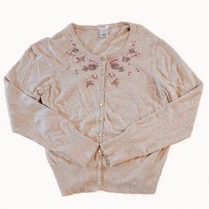 L Angora Rabbit Cotton Buttoned Cardigan Cottagecore Ballet Core Elevated Basics